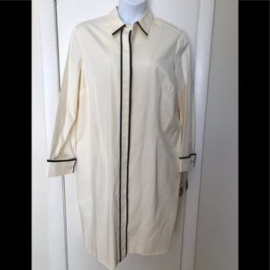 Clifford and Willis Cream / Navy Cotton Dress / 22
